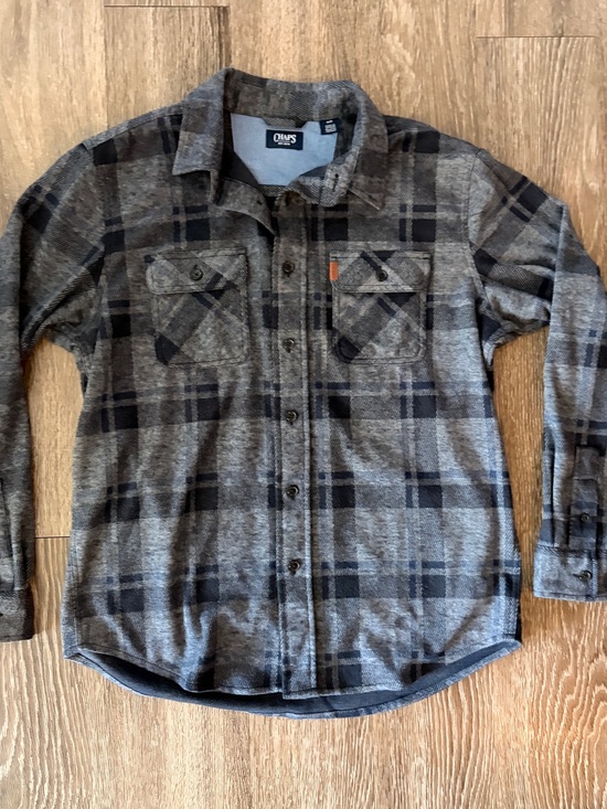 Chaps Other - Chaps Men's Gray and Black Plaid Button-Down Shirt